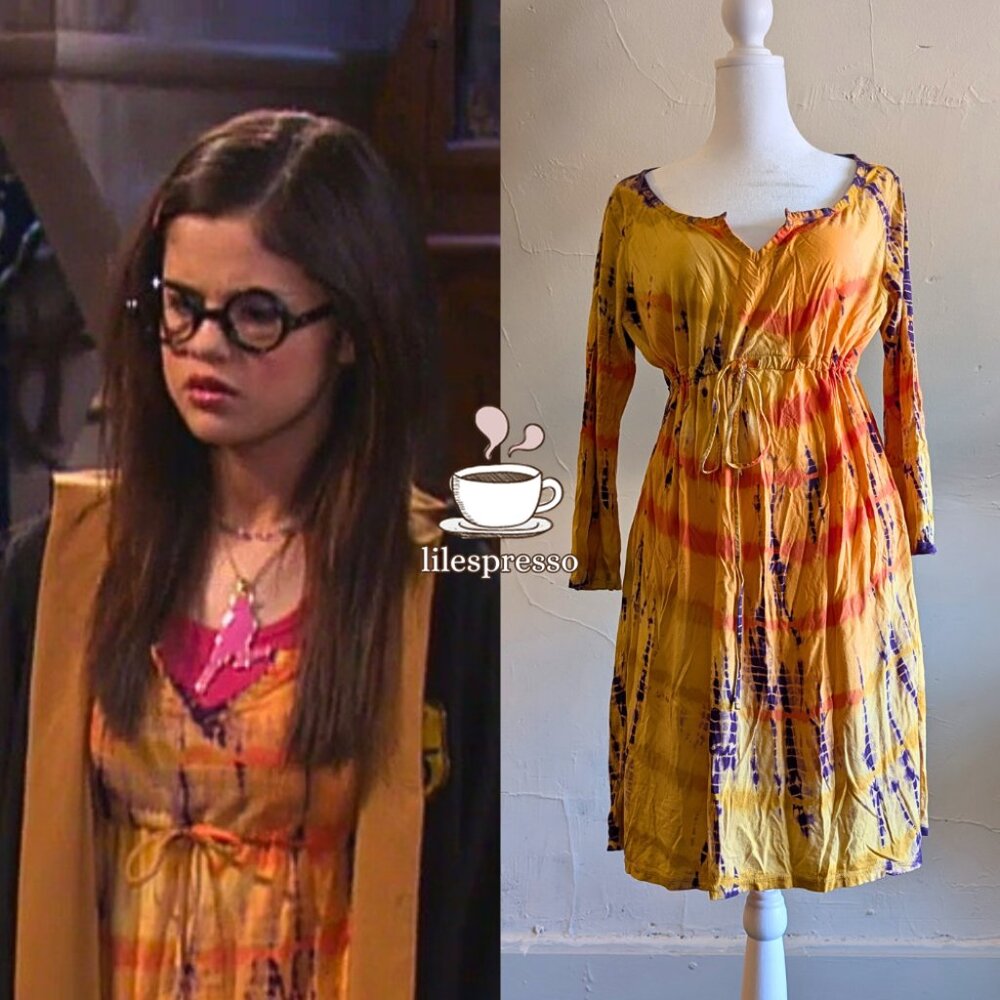 RARE lucky brand tie dye dress ASO alex russo wizards of waverly place (XL)